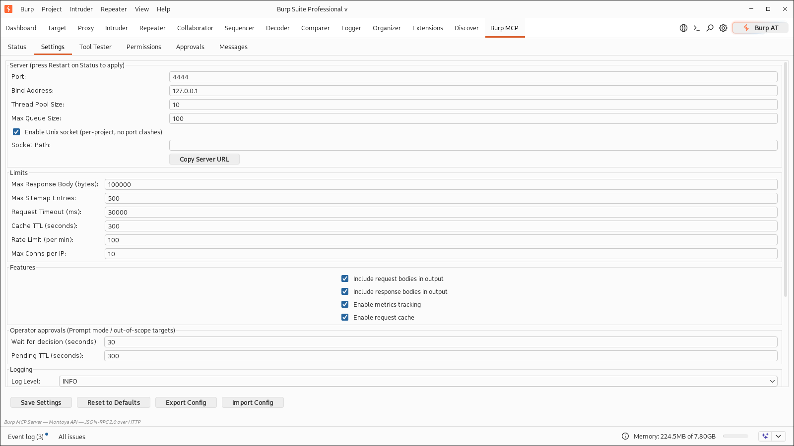 Operator approval settings: wait for decision and pending TTL